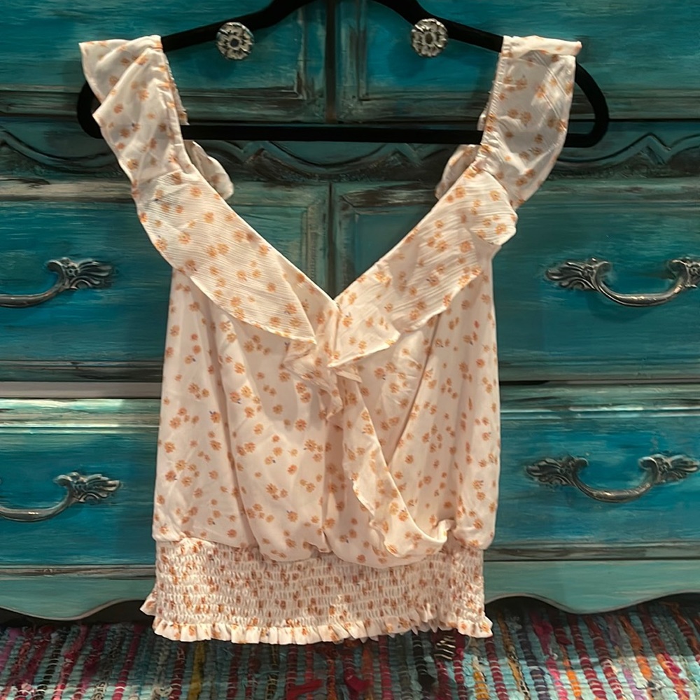 Lush floral tank top